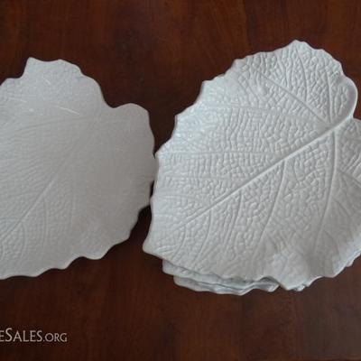 Lot #160 - Made in Italy Leaf Shaped Sandwich Plates