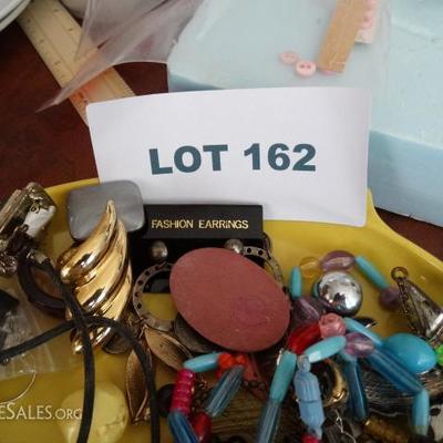 Lot #162 - Costume jewelry 