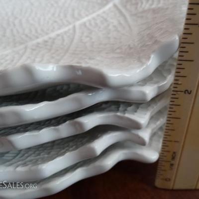 Lot #160 - Made in Italy Leaf Shaped Sandwich Plates