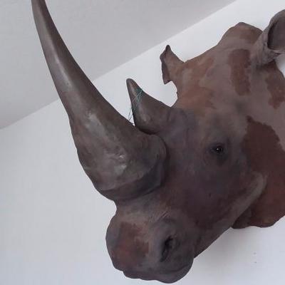 Black Rhino head mount #99