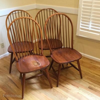 Lot 9 - Six Artist Made Dining Chairs
