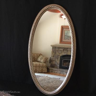 Lot 3 - Oval Mirror and Rugs