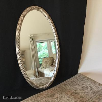 Lot 3 - Oval Mirror and Rugs