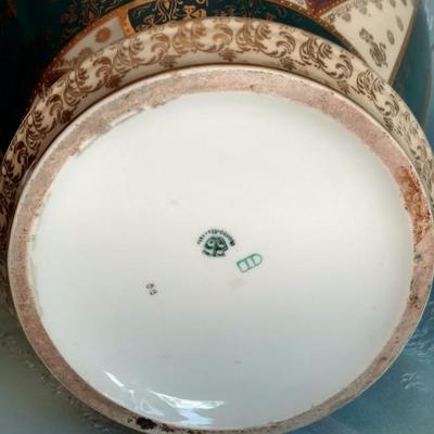 Two 17" Porcelain Urns from England