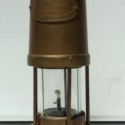 Antique Welsh Brass Miner's Lantern