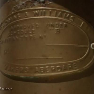 Antique Welsh Brass Miner's Lantern