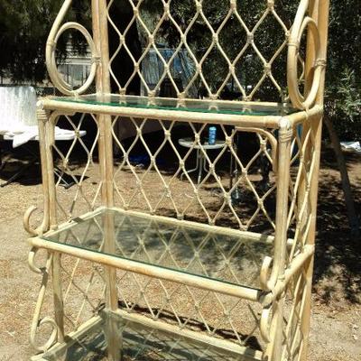 Coastal Rattan Etagere