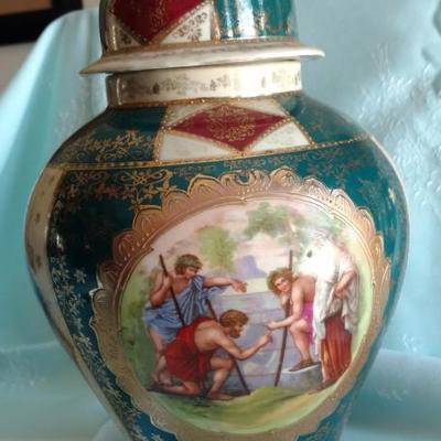 Two 11" Porcelain Urns from England