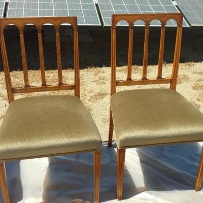 UK Yew Wood Double Pedestal Extendable Table and Chairs