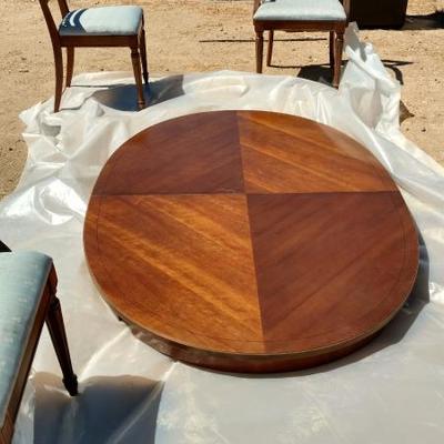 Mid-Century Dining Table, leaves and chairs
