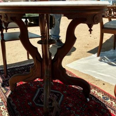 Victorian Marble Top Table