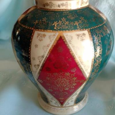 Two 11" Porcelain Urns from England