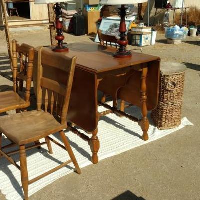 Maple Drop-Leaf Dining Table