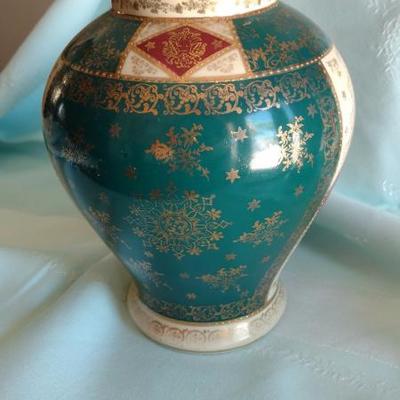 Two 11" Porcelain Urns from England