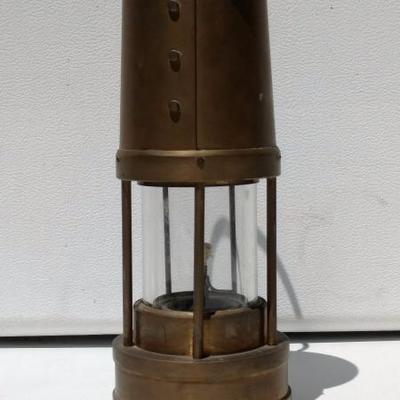 Antique Welsh Brass Miner's Lantern