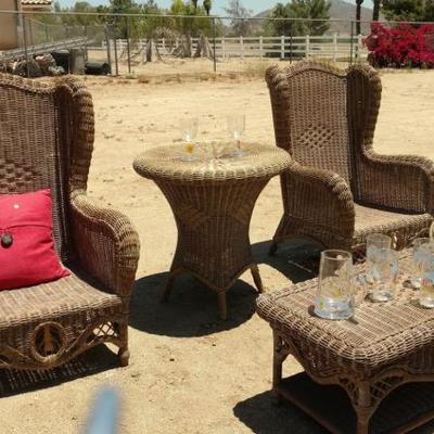 Vintage Rattan Coffee Table