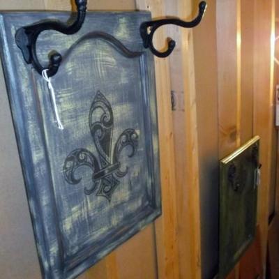 Repurposed Cabinet Door to Coat Hanger