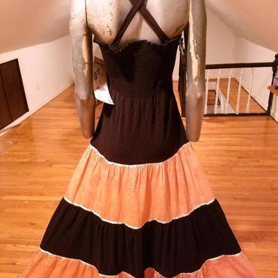 Vintage 1970 Young Edwardian by Arpeja Boho fluid maxi embroidery