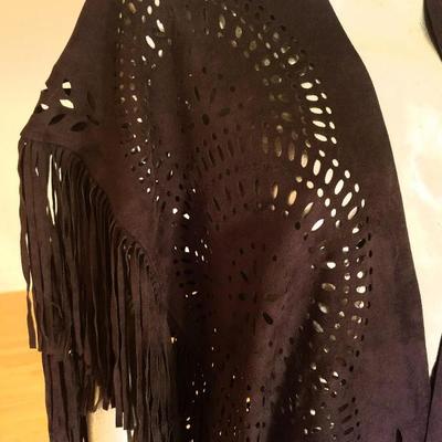 Stunning Saachi hand cut open design shami Kimono Shawl Amazing