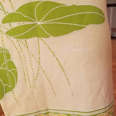 Alfred Shaheen signed 1960's flora hand printed maxi dress