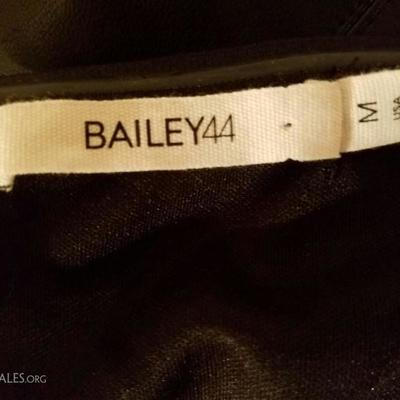 Bailey 44 Liquid leather mini dress off shoulder and spandex