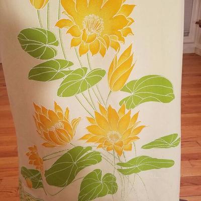 Alfred Shaheen signed 1960's flora hand printed maxi dress