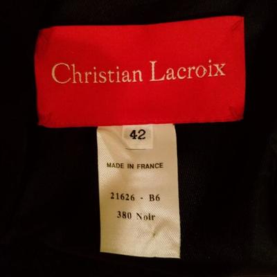 Christian Lacroix Couture Runway chantilly lace silk organza iconic dress