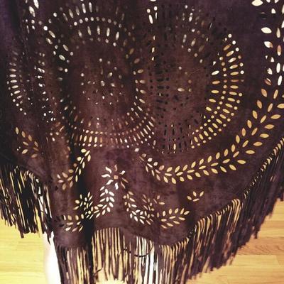 Stunning Saachi hand cut open design shami Kimono Shawl Amazing