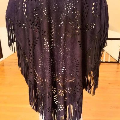Stunning Saachi hand cut open design shami Kimono Shawl Amazing