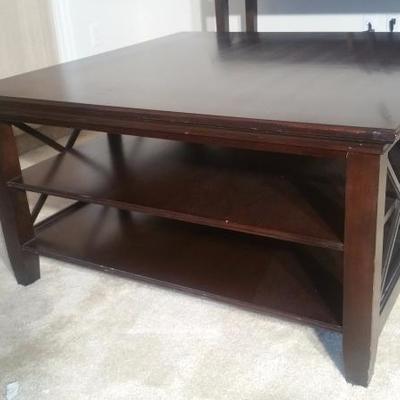 Large Coffee Table with Matching Display Table