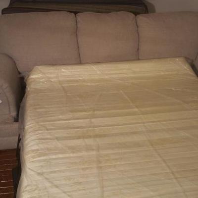 White Queen Sized Sofa Bed