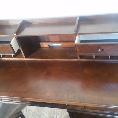 Computer desk with chair and file cabinet