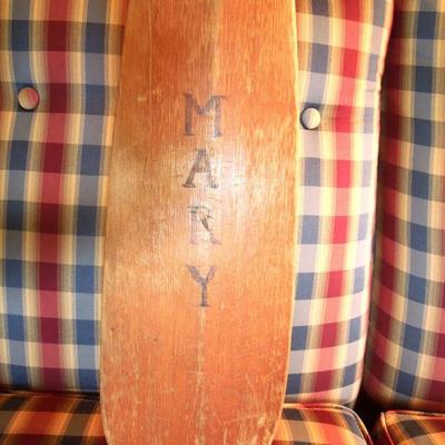 Old Wooden Canoe Paddle