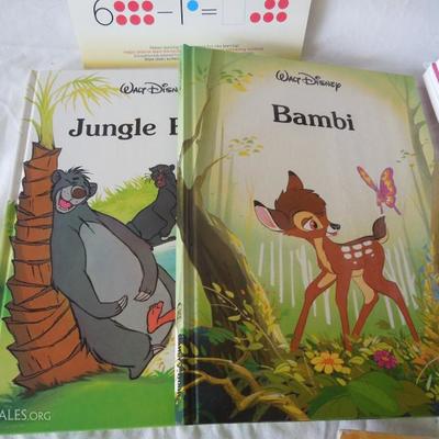 Lot of Early Childhood Education Learning Books and 2 Storage Bins