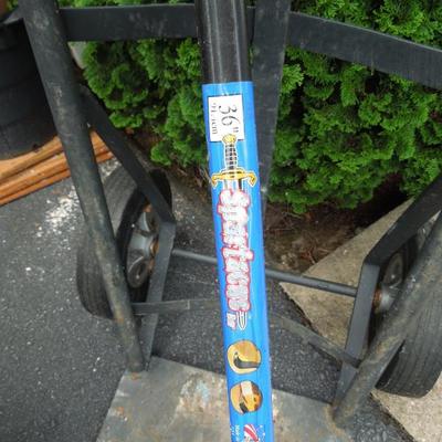 Metal Hand Truck and Crowbar