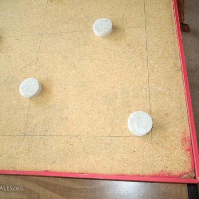 Custom Made Glass Top Checkerboard