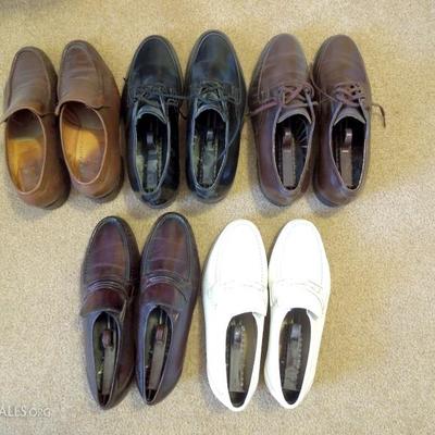 Lot of 5 Pairs Men's Leather Dress Shoes Size 8.5 EEE