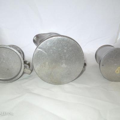 Lot of 3 Pewter Pieces