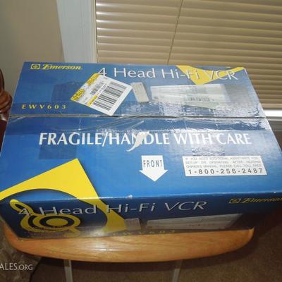 unopened Emerson 4 Head VCR Model EWV603
