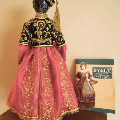 Pair of 14" Peloponnese Dolls by Evelt Co. 