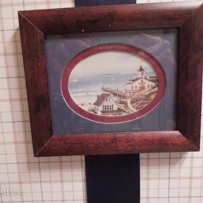 Ribbon Hung Framed Miniature Prints 