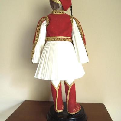 Pair of 14" Peloponnese Dolls by Evelt Co. 
