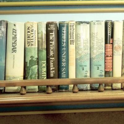 Custom Made Book Shelf with Vintage Hardbacks
