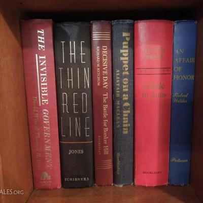 Collection of 24 Vintage Hardback Classics and Brass Bookends