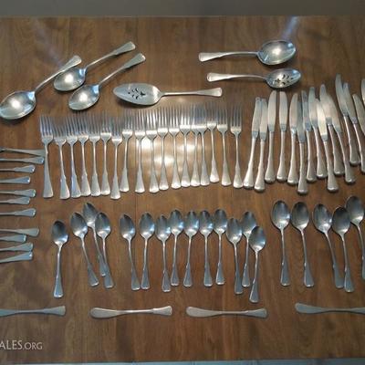 75 pcs Oneida Stainless Flatware "Community" Pattern