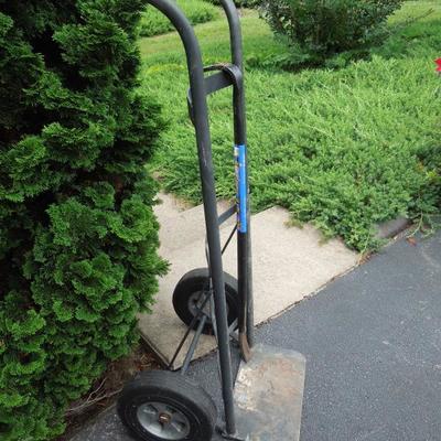 Metal Hand Truck and Crowbar