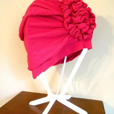 Wig, Wig Stand and 2 Chemo Caps