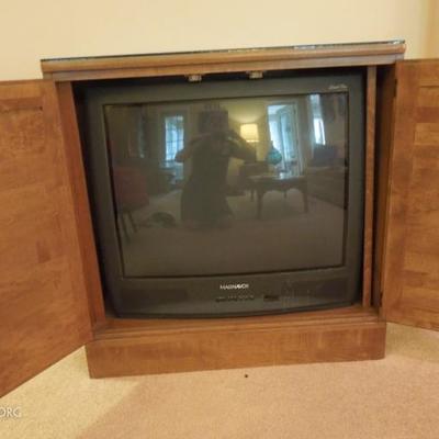 1 of 2 Ethan Allen "Old Tavern" Maple Cabinet