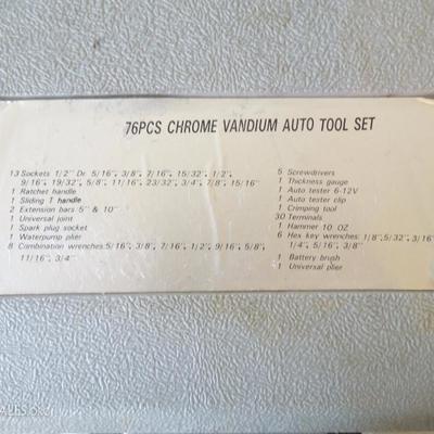 Chrome Vanadium Auto Tool Set