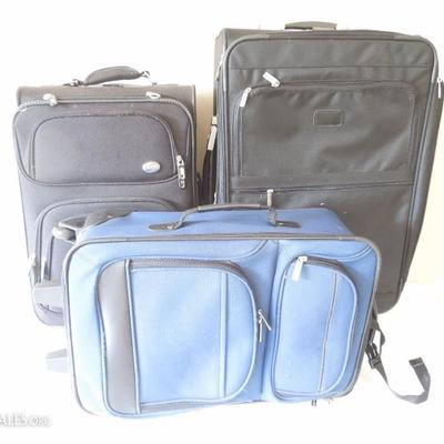 Lot of 3 Portable Soft Luggage 